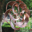 360 Degrees Metal Swivel Classical Wind Spinner Willow Leaves for Patio Lawn Outdoor Yard Lawn Garden 70x20 Inches by GreenHaven Gardens