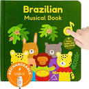 Cali's Books Brazilian Nursery Rhymes Book - Sound Books for Toddlers 1-3 Years Old - Interactive & Educational Music Toys for Bilingual Children with Lyrics & Translations - Musical Gifts for Kids by TinyTreasures Baby Boutique