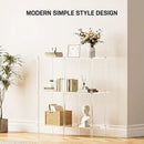 Acrylic Console Table, 29.53" Modern Entryway Table with Storage Shelves, 3 Tier Layer Storage for Foyer, Living Room, Clear. by CozyNest Decor