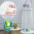 Canopy for Kids Bed with Stars, Crib Canopy with Dome, Elegant Net Hanging Fairy Girl Bed Canopy Princess Room Decoration Reading Nook Corner Curtain Fits Full Crib, Twin, Queen Play Castle Tent by TinyTreasures Baby Boutique