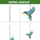 Stained Glass Hummingbird,Stained Glass Window Hanging, Flying Male Hummingbird suncatcher for Windows Doors Room Home, Hummingbird Deco, Gift for Mom, Father, and Nature Lovers. by GreenHaven Gardens