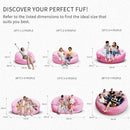 Bean Bag Chair for Adults 4FT,Soft Removable Cover for Teens/Girls Bedroom,Fluffy Giant Round Floor Beanbag Lounger Chairs (No Filler,Pink) by CozyNest Decor