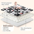 Baby Play Mats for Floor, Upgraded Thick Soft 50x50 Playpen Mat, Anti-Slip Bottom, Foldable and Machine Washable Playmat for Babies and Toddlers Infants(High Contrast) by TinyTreasures Baby Boutique