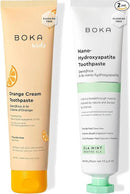 Boka Fluoride Free Toothpaste Nano Hydroxyapatite Toothpaste - Ela Mint, Orange Cream Flavor, 4 oz 2Pk US Manufactured by CozyNest Decor