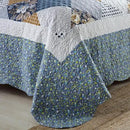 NEWLAKE Quilt Bedspread Sets-Checkered Floral Reversible Coverlet Set,Queen Size by CozyNest Decor