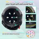 Adjustable Kids Bike Helmet with Knee & Elbow Pads Set, Color Gradient Design for Boys and Girls Aged 3-14+, for Skateboarding, Scooter, Roller & Inline Skating, Longboard by TinyTreasures Baby Boutique