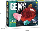 12PCS Gemstone Dig Kit for Kids – Dig Up Gems & Make Necklaces, Bracelets, Keychains – STEM Crystal Jewelry Craft Kit with Safety Goggles – Gift for Girls & Boys Ages 6 7 8 9 10 11 12 by TinyTreasures Baby Boutique