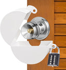 Door Knob Lockout DevicePadlock, Handle Lock Cover for Dementia/Child Safety, Faucet & Spigot LockWhite by TinyTreasures Baby Boutique