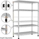 1000 lbs Storage Shelving Steel Heavy Duty 4-Tier Utility Shelving Unit Steel Organizer Wire Rack for Home,Kitchen,Office,Chrome (13.7" D x 29.5" W x 47.2" H) by CozyNest Decor