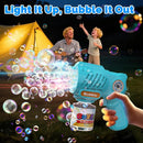 EagleStone Toys for 3+ Year Old Boys Girls, 2 Pack Bubble Gun Machine with Bubble Solution, Outdoor Toy for Kids Ages 4-8,Kids Toys for Ages 3-4 4-6 5-7, Birthday Gifts for 3 4 5 6 7 8 Year Old Boys by TinyTreasures Baby Boutique