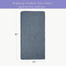Bigacogo Chunky Knit Throw Blanket for Couch, 40x80 inches, 100% Hand Knitted with Thick Jumbo Chenille Yarn, Cozy Soft Large Rope Knot Cable Crochet Blankets for Sofa Bed Living Room, Cold Sea Blue by CozyNest Decor