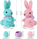 Wizardi Amigurumi DIY Crochet Kit - Rabbits F07N8-M172 by TinyTreasures Baby Boutique