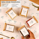 12 Pcs Square Glass Spice Jars with Natural Bamboo Lids - 9oz Airtight Herb Containers with 148 Waterproof Minimalist Spice Labels Preprinted - Empty Small Seasoning Jars for Kitchen Pantry by CozyNest Decor