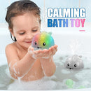 ZHENDUO Baby Bath Toys, Light Up Bath Toys Spray Water Bath Toy, Sprinkler Bathtub Toys for Toddlers Kids Boys Girls, Pool Bathroom Toy for Infant,Christmas Baby Toys by TinyTreasures Baby Boutique