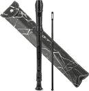 Recorder Instrument for Beginner Kids Adults,8-Hole Soprano Descant Recorder Music Flute with with Cleaning Rod & Leather Case For School Student Home Entertainment(2-Black Marble) by TinyTreasures Baby Boutique