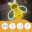 Bee Neon Sign - Dimmable Honey Neon Light Wall Decor, Birthday Party Decorations for Home, Patio, Garden, Bars, Hotels, Stores - Gift for Friends, Family, and Kids by GreenHaven Gardens