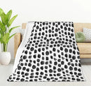 HGOD DESIGNS Watercolor Polka Dot Flannel Fleece Bed Blanket Throw Blanket Lightweight Cozy Plush Blanket for Bedroom Living Rooms Sofa Couch 50"x60" by CozyNest Decor
