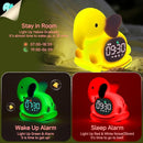 Alarm Clock for Kids with Night Light, Sleep Training Clock Time to Wake Clock, Rechargeable Silicone Light for Bedroom, Perfect Sleep Companion for Boys Girls, Pink Elephant by TinyTreasures Baby Boutique