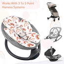 Pea Pod Baby Car Seat Head Support for Newborn, 2 in 1 Infant Car Seat Head Support for Boys Girls Extra Soft Breathable Baby Car Seat Cushion Insert for Strollers, Swings, and Bouncers, Boho Rainbow by TinyTreasures Baby Boutique