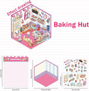 5 Set 3D Sticker Scene,Fun Room Sticker Book,Fun Stacking Miniature Scene Stickers,Make Your Own Stickers, 5 Set Cute Cartoon Sticker Therapy for Adults Kids by TinyTreasures Baby Boutique
