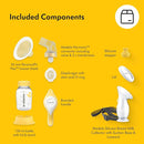 Medela Perfect Pair Bundle with Medela Harmony Manual Breast Pump & Silicone Breast Milk Collector, Lightweight and Discreet, Made Without BPA by TinyTreasures Baby Boutique