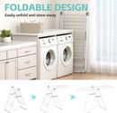 APEXCHASER Clothes Drying Rack, Oversized Drying Rack Clothing with Height-Adjustable, Foldable Gullwings Metal Laundry Rack, Indoor Outdoor Use, No Assembly, White by CozyNest Decor