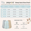 JELLYMONI Baby Sleep Sack 18-24 Months Wearable Blanket for Baby, 100% Cotton 2 Pack Infant Toddler Sleeping Sack Lightweight Soft 2-Way Zipper Sleepsack by TinyTreasures Baby Boutique