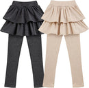 Girls School Uniform Pants Leggings with Skirts Stretch Warm Jegging 4-12 Years by TinyTreasures Baby Boutique