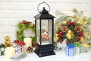 Eldnacele Singing Battery Operated & Plug-in Musical Lighted Christmas Snow Spinning Water Glittering Snow Globe Lantern Home Decoration and Gift, Santa Claus by CozyNest Decor