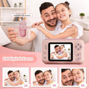 Kids Camera Girls for 3 4 5 6 7 8 9 Years Old Girls,1080P HD Video Selfie Camera with 32G SD Card Kids Digital Camera Toys for Toddler Birthday Gifts Pink by TinyTreasures Baby Boutique