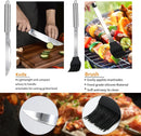 11Pcs Stainless Steel BBQ Grilling Accessories Set, Dad Gifts for Fathers Day Grilling Gifts,Portable Practical Grill Tools Utensils Kit with Storage Bag for Outdoor Grill Camping Backyard by GreenHaven Gardens