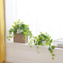 Tiita 2 Pack Fake Plants Artificial Scindapsus Aureus in Pots, Realistic Fake Greenery Potted Plants for Home Office Desk Window Sill Bathroom Bedroom Outdoor Indoor by CozyNest Decor