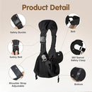 Baby Sling Carrier,Toddler Carrier, 2025 New Baby Sling with Waist Harness,Portable and Lightweight Sling,Non-Slip Hip Seat Carrying 25-60lbs(Black) by TinyTreasures Baby Boutique