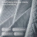 Niagara Crib 2 Pack 100% Waterproof Mattress Protector, Soft Breathable Crib Mattress Protector with Deep Pocket, Mattress Pad for Toddler and Baby (52x28, White, Gray) - Viscose Made from Bamboo by TinyTreasures Baby Boutique