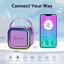 Contixo KS1A Kids Mini Karaoke Machine with LED Lights, 7–10H Playback, Dual Wireless Mics, Magic Voice Effects, Bluetooth Speaker for Children, Portable Singing Toy Gift for Boys & Girls, Purple by TinyTreasures Baby Boutique