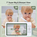 bonoch MegaView Baby Monitor with Camera and Audio, 7" 720P HD Video Baby Monitor No WiFi, 6000mAh Battery, VOX Mode, Auto Night Vision, Hack Proof, Remote PTZ, Baby Camera Monitor by TinyTreasures Baby Boutique