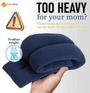 SunnyBay Microwave Heating Pad for Neck and Shoulders, 2.2 lbs 26 inch Long Versatile Microwavable Neck Wrap Warmer or Cool Pack, Hot or Cold Therapy to Relax Sore Muscles (Blue) by CozyNest Decor
