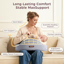 Momcozy Exclusive Memory Foam Nursing Pillow - Pioneering Safety Fence-Plus Size Breastfeeding Pillow for Ergonomic Comfort & Support-Easier and Healthier Nursing - Fit for All, Removable Cover by TinyTreasures Baby Boutique