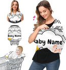 Baby Car Seat Stroller Cover Nursing Cover New Mom Breastfeeding Scarf Soft Stretchy Infant Carrier Cover Car Canopy Coverage by TinyTreasures Baby Boutique