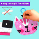 KRAFUN My First Sewing Animal for Kids, Beginner Art & Craft, 5 Easy Activities Stuffed Animal Dolls, Keyring Charms, Instructions & Felt Materials for Learn to Sew, Embroidery by TinyTreasures Baby Boutique