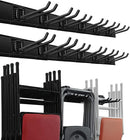 Wallmaster Garage Storage Organization Wall Mount, Garden Tool Rack Organizer Heavy Duty Folding Chair Hangers with 12 Adjustable Hooks 96inch Tracks Max Load 900lb by GreenHaven Gardens