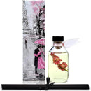LOVSPA Reed Diffuser Set, Pink Tuberose Scented Oil Diffuser with Sticks, Home Fragrance Accessories for Bathroom Shelf Decor, Aroma Diffusers for Home or Office Desk, USA Made by CozyNest Decor