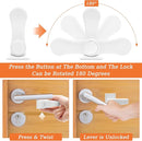 6P Child-Proof Door Lock Coolrunner Baby Proofing Door Handle Locks, Child Proof Door Lever Lock with Strong Adhesive for Protecting Kids and Toddler by TinyTreasures Baby Boutique