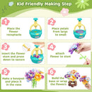 TingingYuli Arts and Crafts Kit for Kids Ages 4-8,Flower Bouquet Toys,DIY Flower Market Toys,Build Your Bouquet,Educational Christmas Birthday Gifts for 3 4 5 6 7 8 9 Year Old Girls-Blue by TinyTreasures Baby Boutique