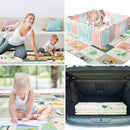 FLAGAV Baby Play Mat, 79x71inch Extra Large Folding Baby Crawling Mat, Waterproof Reversible Playmat Foam Non Toxic Anti-Slip Portable Kids Play Mat for Infant, Toddler by TinyTreasures Baby Boutique