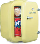 IBMF4SUN Fridge for Bedroom, Skincare, Portable Cooler & Warmer for Makeup, for Office & Home Refrigerator, Mini (4 L / 6-Can), Sun Yellow by CozyNest Decor