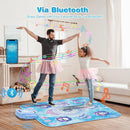 Dance Mat for 3-12 Year Old Girls, Frozen Toys Electronic Dance Pad with 8 Button & Wireless Bluetooth, Music Game Birthday for Kids Ages 3 4 5 6 7 8 9 10+ by TinyTreasures Baby Boutique