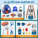Meland Kids Camping Set with Tent - Camping Gear Toy with Pretend Play Outdoor Toy for Toddlers Birthday Gift by TinyTreasures Baby Boutique