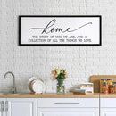 Home The Story of Who We Are Sign Farmhouse Family Wall Decor 32x12 Inch Plaque Wood Framed Art for Hanging (Black) by CozyNest Decor