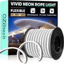GZBtech Flexible LED Neon Rope Lights 132FT,AC 110-120V Waterproof Strip Light, 120 LEDs/M Cuttable Connectable Neon Lighting for Indoor Outdoor Home Decor/Commercial Building Use-Cold White 40M by CozyNest Decor